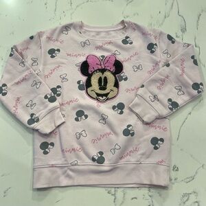 Disney Minnie Mouse Light Pink Kids Sweatshirt